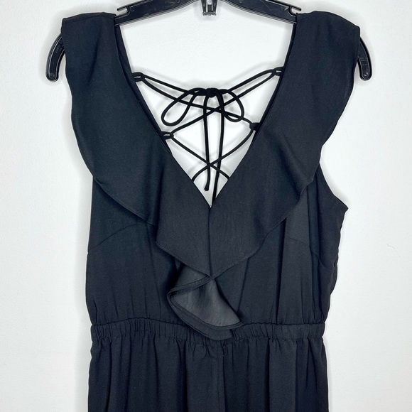 Molly Bracken Ruffle Collar Wide Leg Jumpsuit - Picture 2 of 9